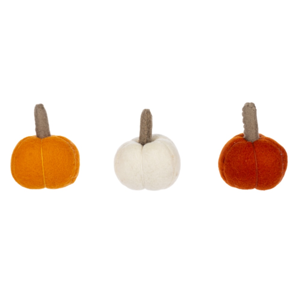 Ganz, Collectibles, Gifts, Mini, Wool, Pumpkin Figure, 3 Colors, 820363